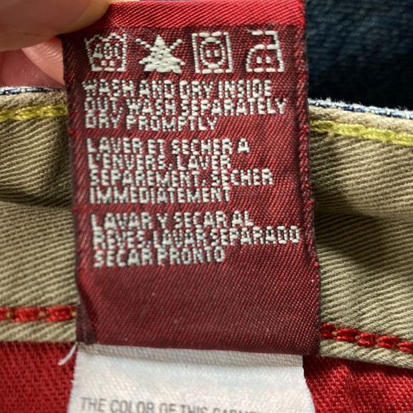 Vintage Y2K Tommy Hilfiger Red Label Premium Vintage Blue Denim Jeans Sz 30/30 - Picture 13 of 16